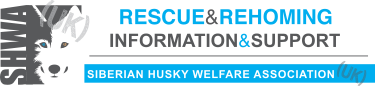 shwa logo banner siberian husky welfare association